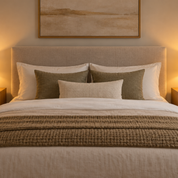 Royal Table Lamp Sand Metal, Amber Ribbed Glass